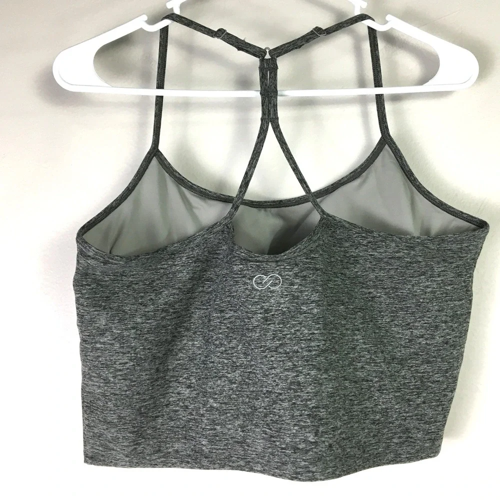CALIA by Carrie Underwood Smog Gray LustraLux Brami Tank Top WAX37235 Size‎ L